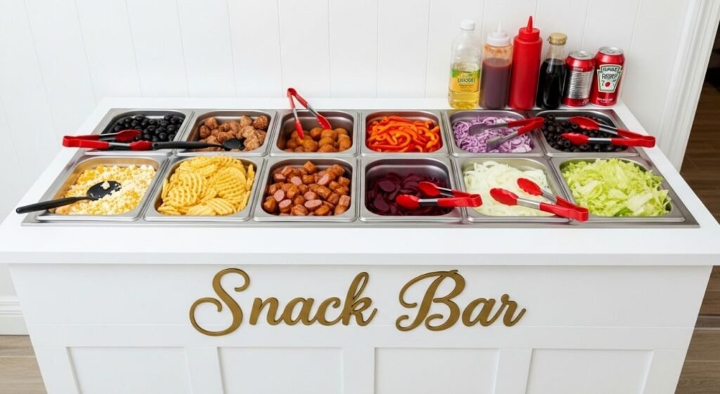 barra de snacks para bodas