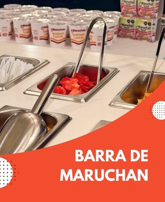 barra de maruchan para fiestas