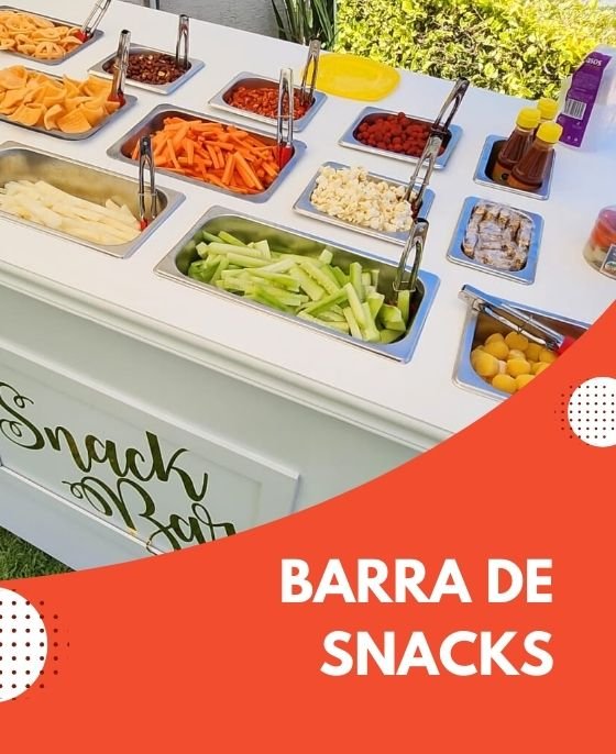 barra de snacks para fiestas