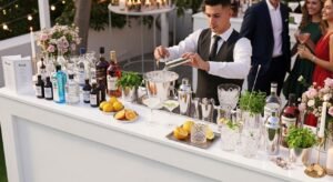 barra de cocteleria para fiestas