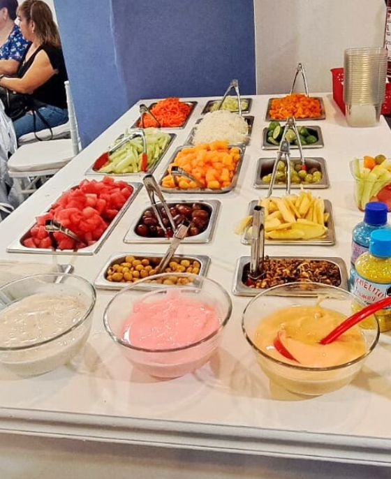 Barra de frutas para eventos