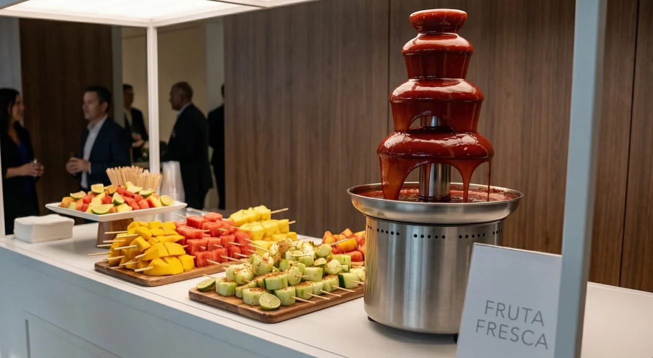 fuente de chamoy para fiestas