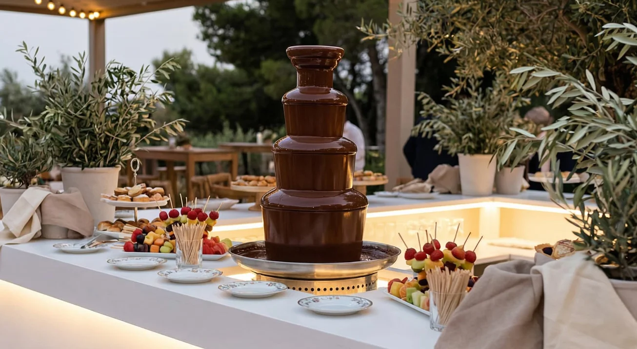 fuente de chocolate para fiestas