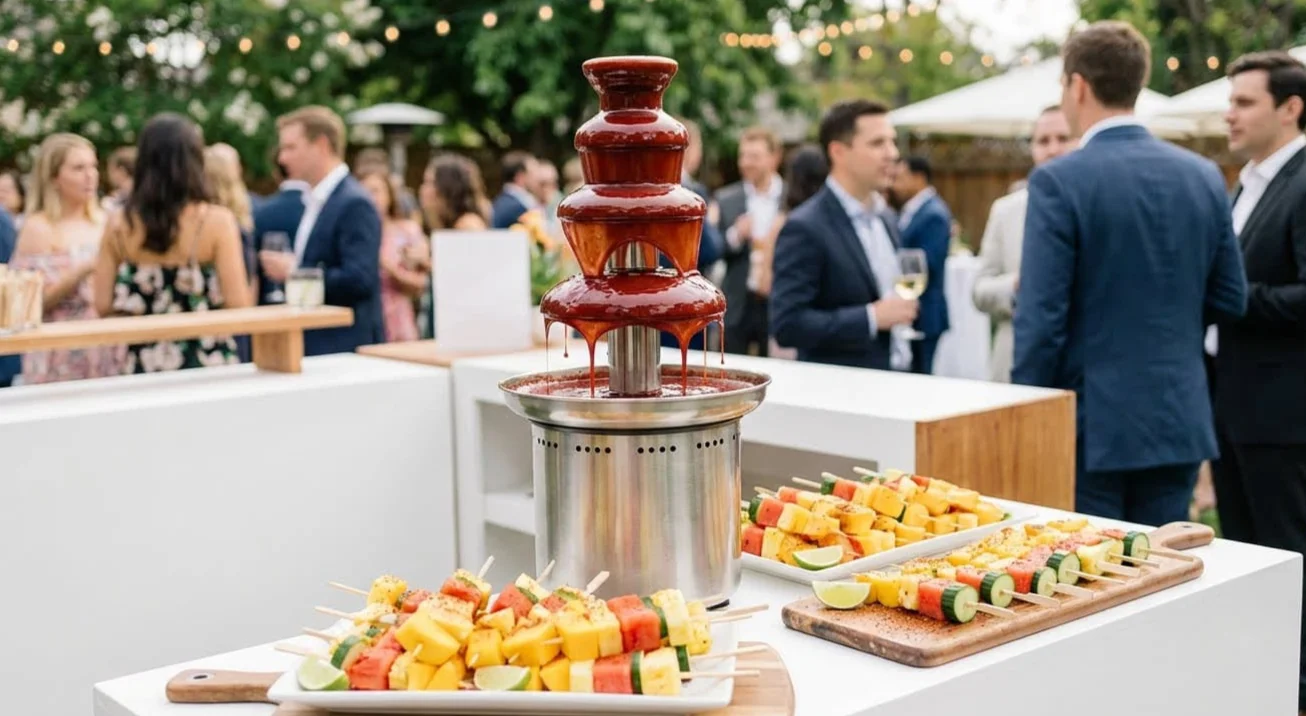 fuente de chamoy para fiestas