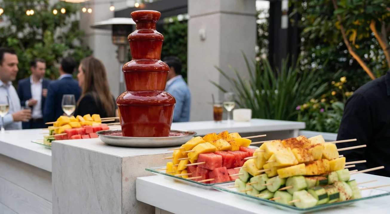 fuente de chamoy para fiestas