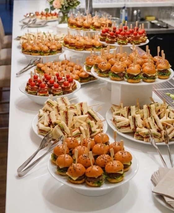 Barra de bocadillos para eventos