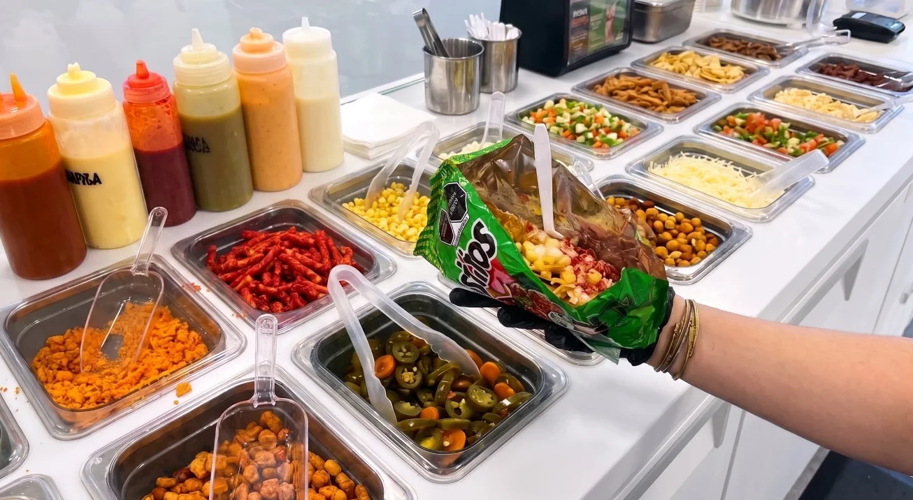 Barra de tostiesquites para fiestas